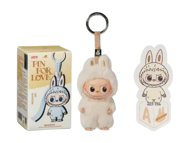 Pop Mart Labubu The Monsters Pin for Love Series Vinyl Plush Pendant (A-M) & (N-Z) Unsealed Cases Set (28 Blind Box)