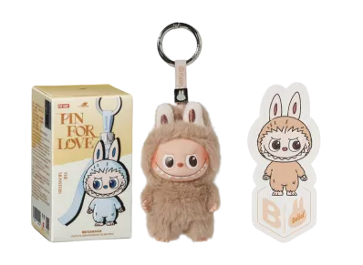 Pop Mart Labubu The Monsters Pin for Love Series Vinyl Plush Pendant (A-M) & (N-Z) Unsealed Cases Set (28 Blind Box)