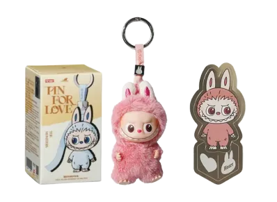 Pop Mart Labubu The Monsters Pin for Love Series Vinyl Plush Pendant (A-M) & (N-Z) Unsealed Cases Set (28 Blind Box)