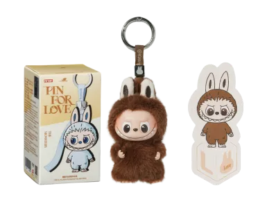 Pop Mart Labubu The Monsters Pin for Love Series Vinyl Plush Pendant (A-M) & (N-Z) Unsealed Cases Set (28 Blind Box)