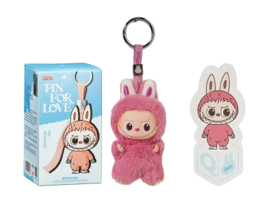 Pop Mart Labubu The Monsters Pin for Love Series Vinyl Plush Pendant (A-M) & (N-Z) Unsealed Cases Set (28 Blind Box)