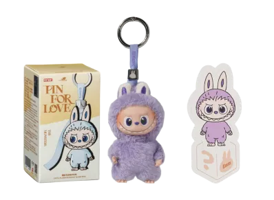 Pop Mart Labubu The Monsters Pin for Love Series Vinyl Plush Pendant (A-M) & (N-Z) Unsealed Cases Set (28 Blind Box)