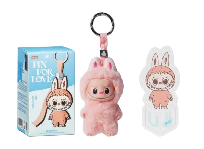 Pop Mart Labubu The Monsters Pin for Love Series Vinyl Plush Pendant (A-M) & (N-Z) Unsealed Cases Set (28 Blind Box)
