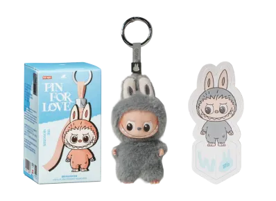 Pop Mart Labubu The Monsters Pin for Love Series Vinyl Plush Pendant (A-M) & (N-Z) Unsealed Cases Set (28 Blind Box)
