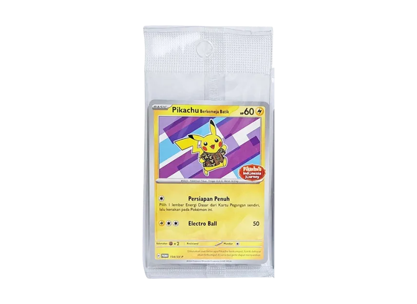 POKEMON CARD PTCG JP - Pikachu Berkemeja Batik (Xatu Pattern) P [SV-P 154]