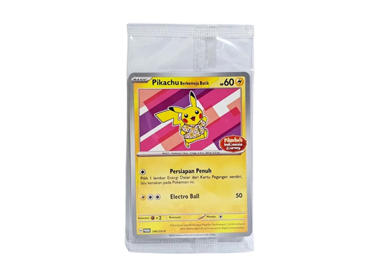 POKEMON CARD PTCG JP - Pikachu Berkemeja Batik (Flower Pikachu Pattern) P [SV-P 190]